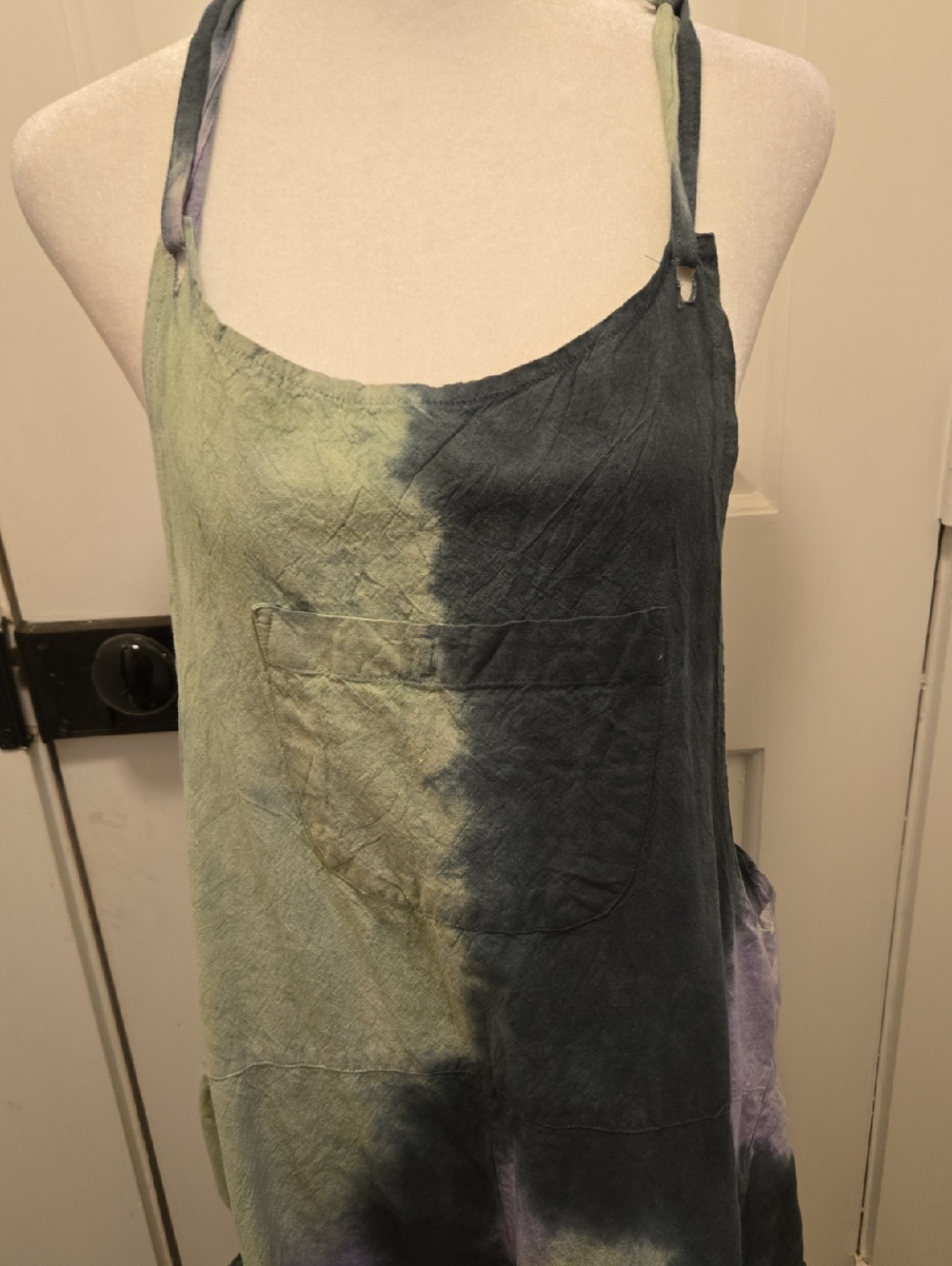 Lakhays LA BOHO Jumper Green and Blue Tie Dye M/L - Picture 2 of 7